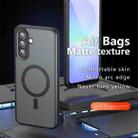 For Samsung Galaxy A17 5G Armor MagSafe PC Hybrid TPU Phone Case(Frosted Black) - 2