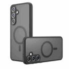 For Samsung Galaxy S24 FE 5G Armor MagSafe Precise Hole PC Hybrid TPU Phone Case(Frosted Black) - 1