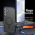 For Samsung Galaxy S24 FE 5G Armor MagSafe Precise Hole PC Hybrid TPU Phone Case(Frosted Black) - 2