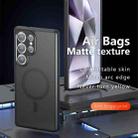 For Samsung Galaxy S25 Ultra 5G Armor MagSafe Precise Hole PC Hybrid TPU Phone Case(Frosted Black) - 2