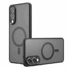 For Samsung Galaxy S25 Edge 5G Armor MagSafe Precise Hole PC Hybrid TPU Phone Case(Frosted Black) - 1