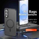 For Samsung Galaxy S25 Edge 5G Armor MagSafe Precise Hole PC Hybrid TPU Phone Case(Frosted Black) - 2