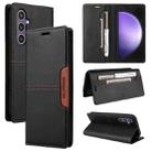 For Samsung Galaxy A34 GQUTROBE G01 RFID Anti-theft Leather Phone Case(Black) - 1
