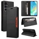 For Samsung Galaxy A16 GQUTROBE G01 RFID Anti-theft Leather Phone Case(Black) - 1