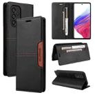 For Samsung Galaxy A23 5G GQUTROBE G01 RFID Anti-theft Leather Phone Case(Black) - 1