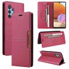 For Samsung Galaxy A32 4G GQUTROBE G01 RFID Anti-theft Leather Phone Case(Red) - 1