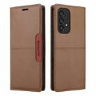 For Samsung Galaxy A53 5G GQUTROBE G01 RFID Anti-theft Leather Phone Case(Brown) - 2