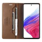 For Samsung Galaxy A53 5G GQUTROBE G01 RFID Anti-theft Leather Phone Case(Brown) - 3