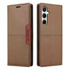 For Samsung Galaxy A55 5G GQUTROBE G01 RFID Anti-theft Leather Phone Case(Brown) - 2