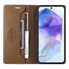 For Samsung Galaxy A55 5G GQUTROBE G01 RFID Anti-theft Leather Phone Case(Brown) - 3