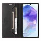 For Samsung Galaxy A55 5G GQUTROBE G01 RFID Anti-theft Leather Phone Case(Black) - 3