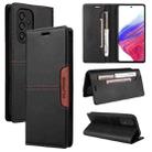 For Samsung Galaxy A73 5G GQUTROBE G01 RFID Anti-theft Leather Phone Case(Black) - 1