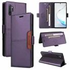 For Samsung Galaxy Note10+ GQUTROBE G01 RFID Anti-theft Leather Phone Case(Purple) - 1