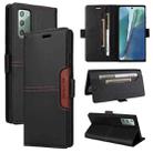 For Samsung Galaxy Note20 GQUTROBE G01 RFID Anti-theft Leather Phone Case(Black) - 1