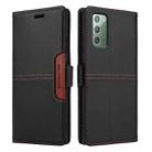 For Samsung Galaxy Note20 GQUTROBE G01 RFID Anti-theft Leather Phone Case(Black) - 2