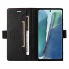 For Samsung Galaxy Note20 GQUTROBE G01 RFID Anti-theft Leather Phone Case(Black) - 3