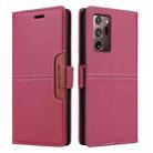 For Samsung Galaxy Note20 Ultra GQUTROBE G01 RFID Anti-theft Leather Phone Case(Red) - 2