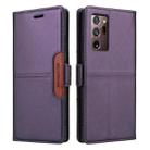 For Samsung Galaxy Note20 Ultra GQUTROBE G01 RFID Anti-theft Leather Phone Case(Purple) - 2