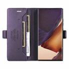 For Samsung Galaxy Note20 Ultra GQUTROBE G01 RFID Anti-theft Leather Phone Case(Purple) - 3