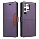 For Samsung Galaxy S22 Ultra 5G GQUTROBE G01 RFID Anti-theft Leather Phone Case(Purple) - 2