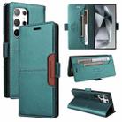 For Samsung Galaxy S23 Ultra 5G GQUTROBE G01 RFID Anti-theft Leather Phone Case(Green) - 1