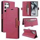 For Samsung Galaxy S24 Ultra 5G GQUTROBE G01 RFID Anti-theft Leather Phone Case(Red) - 1