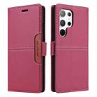 For Samsung Galaxy S24 Ultra 5G GQUTROBE G01 RFID Anti-theft Leather Phone Case(Red) - 2