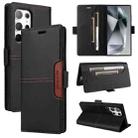 For Samsung Galaxy S24 Ultra 5G GQUTROBE G01 RFID Anti-theft Leather Phone Case(Black) - 1