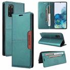 For Samsung Galaxy S20+ GQUTROBE G01 RFID Anti-theft Leather Phone Case(Green) - 1