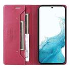 For Samsung Galaxy S21 5G GQUTROBE G01 RFID Anti-theft Leather Phone Case(Red) - 3