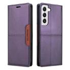 For Samsung Galaxy S21 5G GQUTROBE G01 RFID Anti-theft Leather Phone Case(Purple) - 2