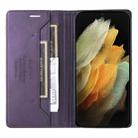 For Samsung Galaxy S21 Ultra 5G GQUTROBE G01 RFID Anti-theft Leather Phone Case(Purple) - 3