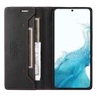 For Samsung Galaxy S21+ 5G GQUTROBE G01 RFID Anti-theft Leather Phone Case(Black) - 3