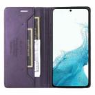 For Samsung Galaxy S22 5G GQUTROBE G01 RFID Anti-theft Leather Phone Case(Purple) - 3