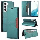 For Samsung Galaxy S22 5G GQUTROBE G01 RFID Anti-theft Leather Phone Case(Green) - 1