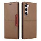 For Samsung Galaxy S23 5G GQUTROBE G01 RFID Anti-theft Leather Phone Case(Brown) - 2