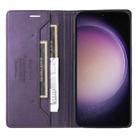 For Samsung Galaxy S23 5G GQUTROBE G01 RFID Anti-theft Leather Phone Case(Purple) - 3