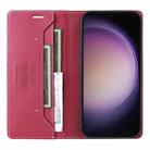 For Samsung Galaxy S23+ 5G GQUTROBE G01 RFID Anti-theft Leather Phone Case(Red) - 3