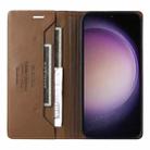 For Samsung Galaxy S23+ 5G GQUTROBE G01 RFID Anti-theft Leather Phone Case(Brown) - 3