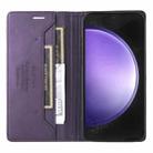 For Samsung Galaxy S24 FE 5G GQUTROBE G01 RFID Anti-theft Leather Phone Case(Purple) - 3