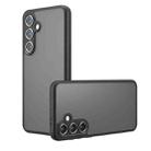 For Samsung Galaxy S24 FE 5G Armor Precise Hole PC Hybrid TPU Phone Case(Frosted Black) - 1