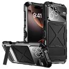 For iPhone 16 Pro Max R-JUST Life Waterproof Dustproof Shockproof Phone Case(Black) - 1