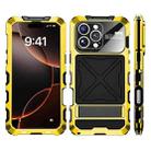 For iPhone 16 Pro Max R-JUST Life Waterproof Dustproof Shockproof Phone Case(Yellow) - 2