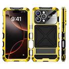 For iPhone 16 Pro R-JUST Life Waterproof Dustproof Shockproof Phone Case(Yellow) - 2