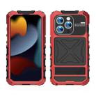 For iPhone 15 Pro R-JUST Life Waterproof Dustproof Shockproof Phone Case(Red) - 2
