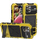 For iPhone 15 R-JUST Life Waterproof Dustproof Shockproof Phone Case(Yellow) - 1