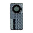 For Huawei Mate 60 Pro ABEEL 6D Micro Relief MagSafe Magnetic Phone Case(Carbon Fiber Blue) - 2