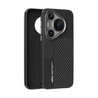 For Huawei Pura 70 Pro ABEEL 6D Micro Relief MagSafe Magnetic Phone Case(Carbon Fiber Black) - 1