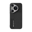 For Huawei Pura 70 Pro ABEEL 6D Micro Relief MagSafe Magnetic Phone Case(Carbon Fiber Black) - 2