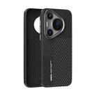 For Huawei Pura 70 Pro / 70 Pro+ ABEEL 6D Micro Relief MagSafe Magnetic Phone Case(Carbon Fiber Black) - 1